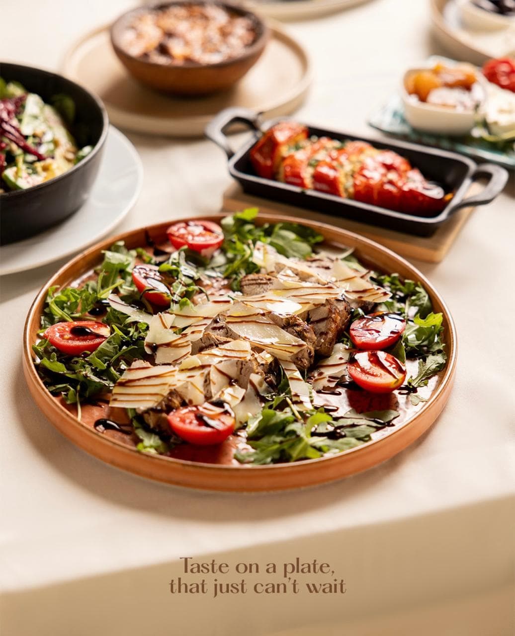 Peshk i freskët me rukola restorant Farm 88 Tiranë